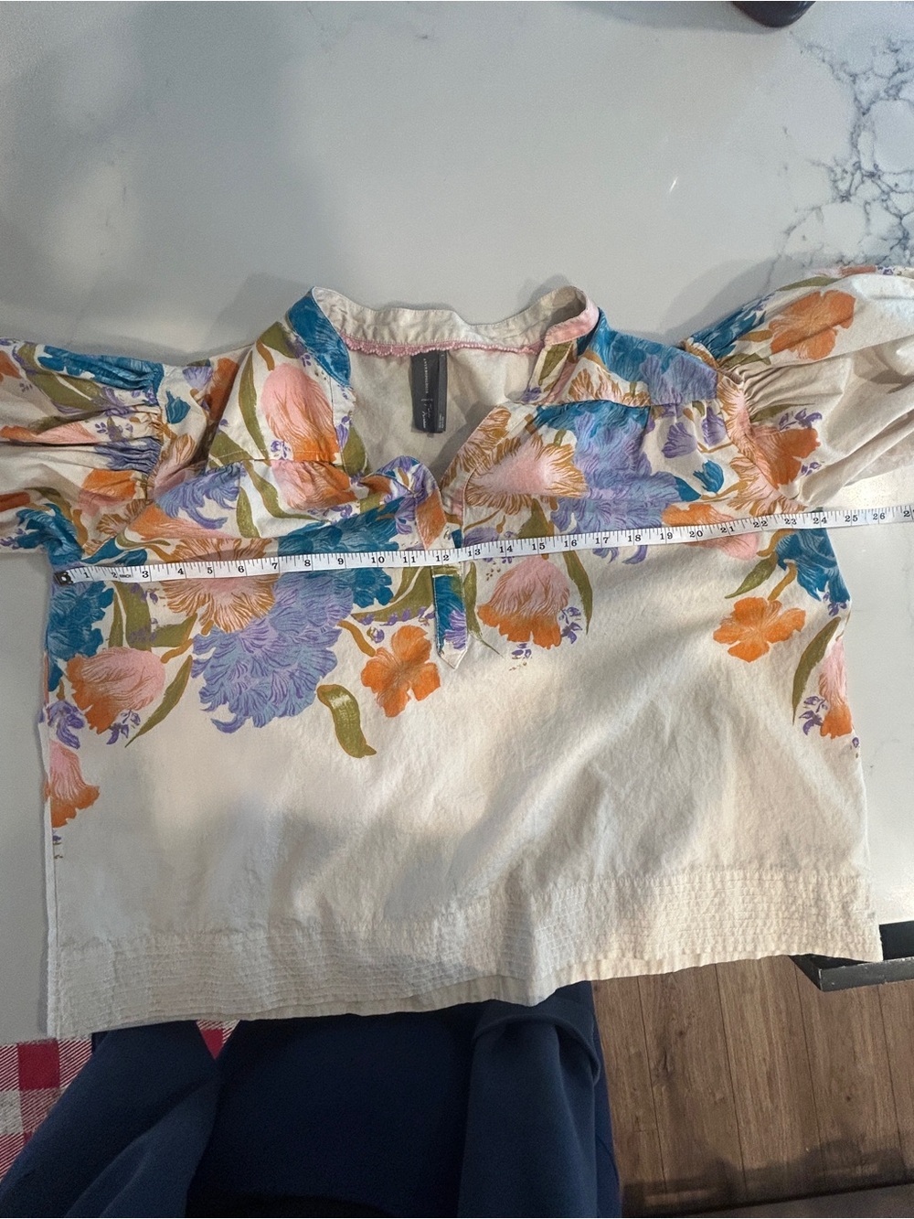 Anthropologie Darcey Popover Swing Top size large - Picture 8 of 8